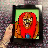 Beastman glass painting