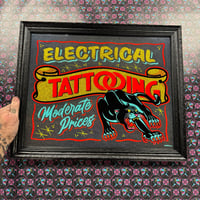 Electrical Tattooing glass painting