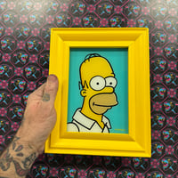 Homer Portraitglass painting