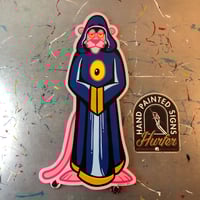 Panther Druid- Hand painted wood cut out