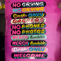 Mini hand painted lettering signs