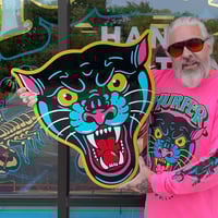 Image 1 of Panther Head Wood cutout