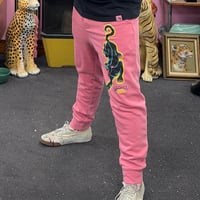 Image 2 of Crawling Panther Sweatpants- Pink