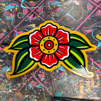 Image 2 of Pinwheel flower 2- wood cutout 