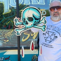 Skull & Crossbones- Hand painted wood cutout