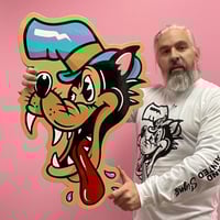 Big Bad Wolf Color wood cutout